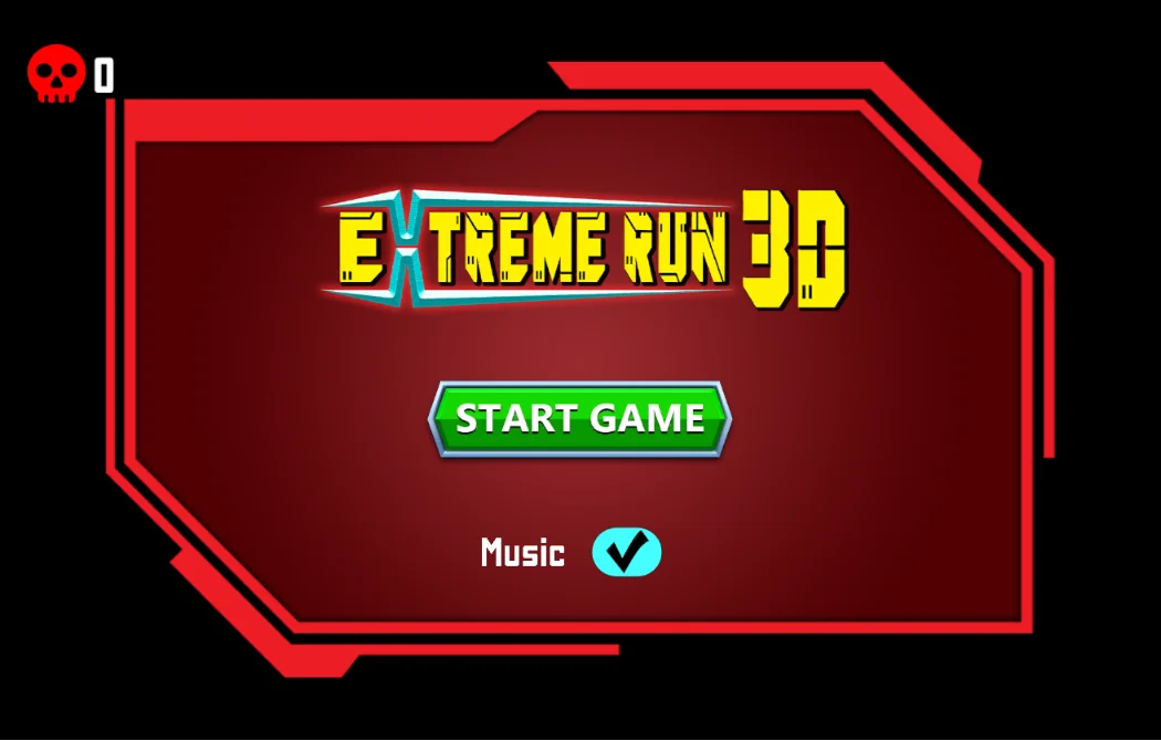 Extreme Run 3D gameplay — dodging obstacles on a 3D track